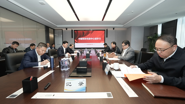 中国华亿在线召开党委理论学习中心组集体学习研讨会议
